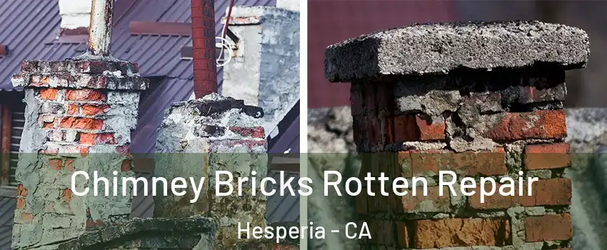  Chimney Bricks Rotten Repair Hesperia - CA