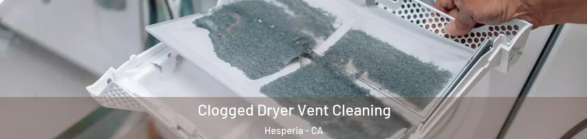 Clogged Dryer Vent Cleaning Hesperia - CA