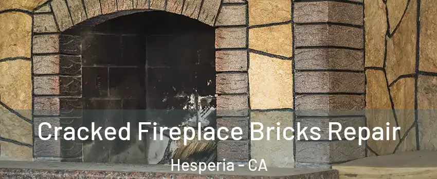 Cracked Fireplace Bricks Repair Hesperia - CA