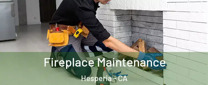  Fireplace Maintenance Hesperia - CA