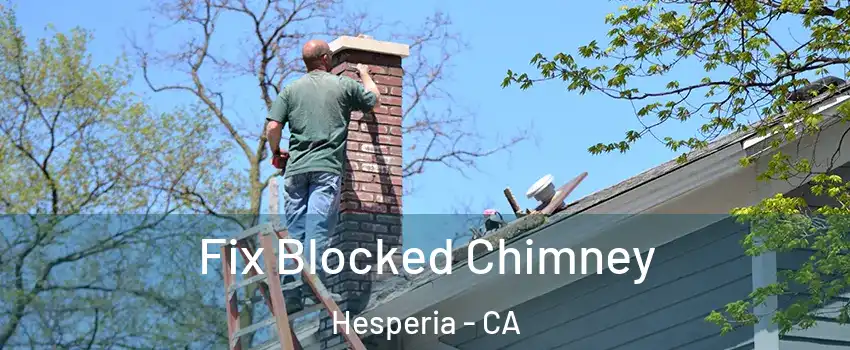  Fix Blocked Chimney Hesperia - CA
