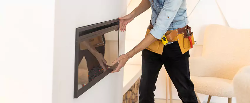 Metal Fireplace Installation in Hesperia, California