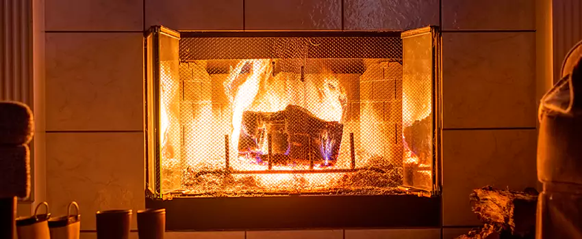 Mendota Hearth Landscape Fireplace Installation in Hesperia, California