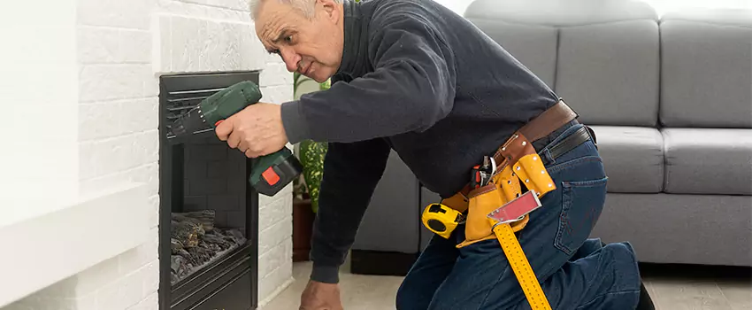 New Indoor Fireplace Installation in Hesperia, California